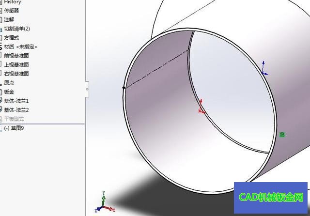 solidworks圆锥管钣金焊接件如何制作展开？ 005952ynbl1oow0ooom36e.jpg