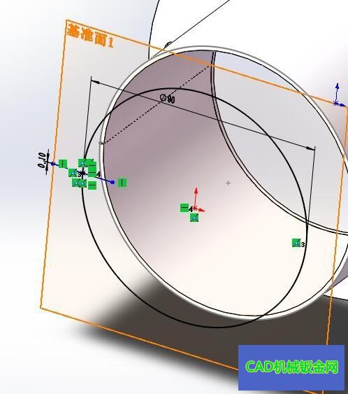 solidworks圆锥管钣金焊接件如何制作展开？ 005959dh19zxixciyy71i4.jpg